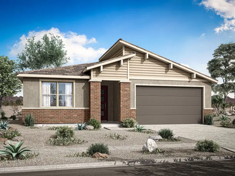 Representative exterior photo of a completed home built from the Celeste by Mattamy Homes in White Tank Vistas, Waddell, AZ (Image 4). Representative exterior photo of a completed home built from the Celeste by Mattamy Homes in White Tank Vistas, Waddell, AZ (Image 4).