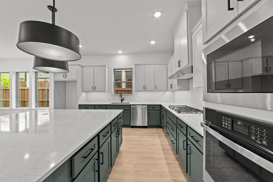 Furnished interior view inside a new home in South Pointe  Cottage Series, Mansfield (Image 9).