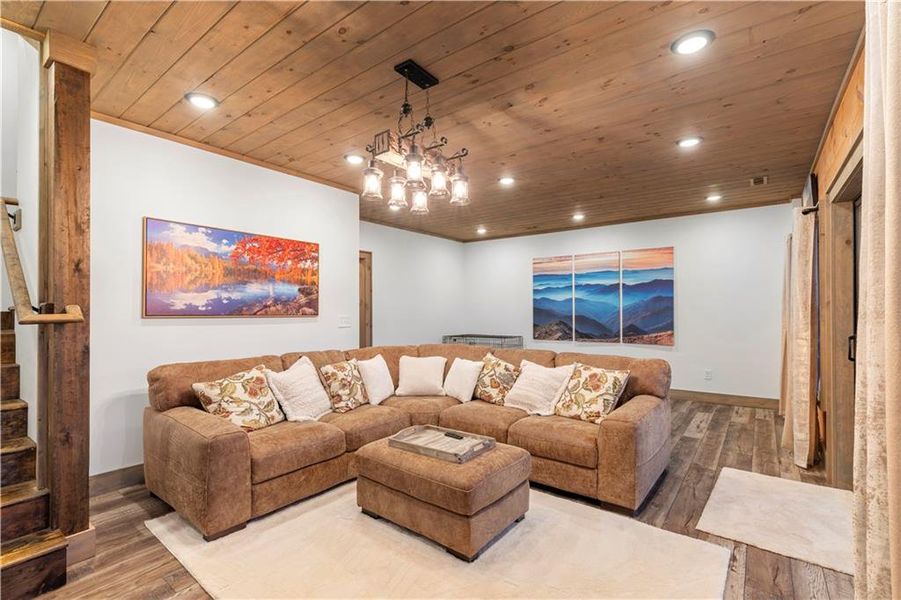 Furnished interior view inside a new home in , Cherry Log (Image 9).