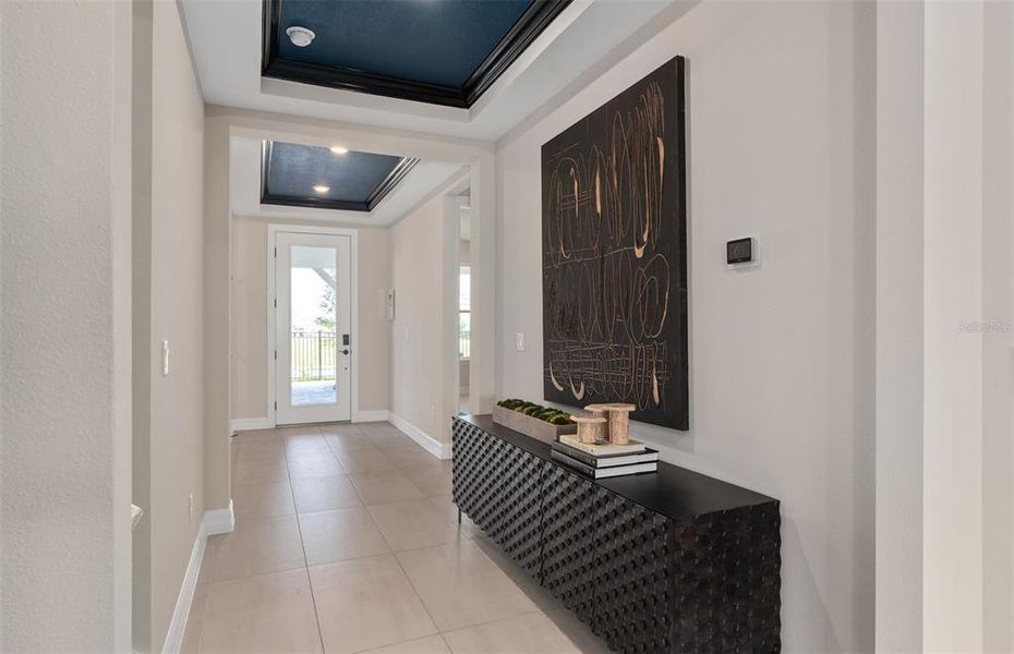 Furnished interior view inside a new home in Parkside Trails, Clermont (Image 30). Furnished interior view inside a new home in Parkside Trails, Clermont (Image 30).