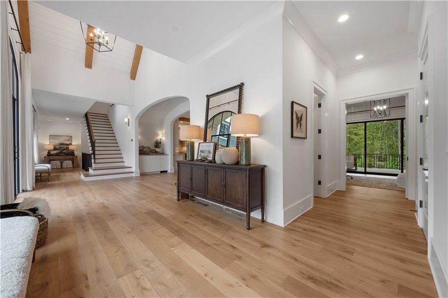 Furnished interior view inside a new home in , Alpharetta (Image 80).