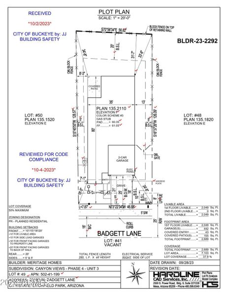 Lot 49 - Plot Plan