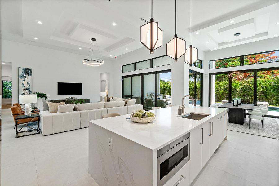 Furnished interior view inside a new home in , Delray Beach (Image 7).