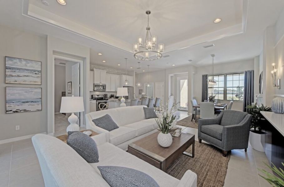 Representative furnished interior of a home built from the Harbour by Medallion Home in The Willows, Parrish (Image 11).