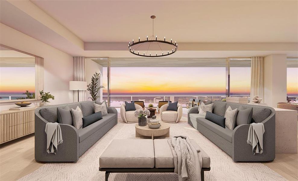 Furnished interior view inside a new home in , Sarasota (Image 3).
