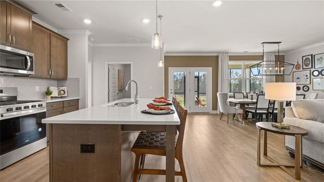 Furnished interior view inside a new home in Oak Ridge Meadows, Locust Grove (Image 12).