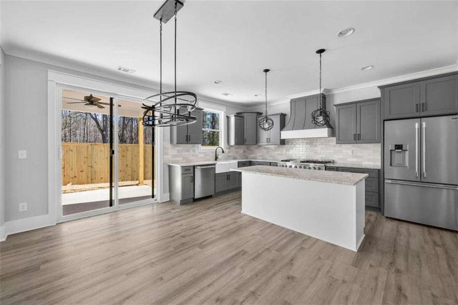 Furnished interior view inside a new home in , Monroe (Image 14).