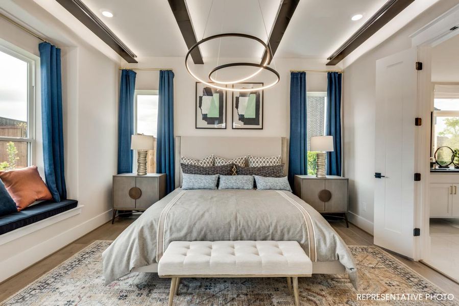 Furnished interior view inside a new home in Creekside at Elevon, Lavon (Image 11).