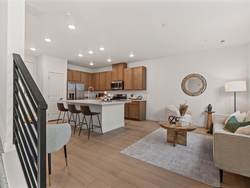 Furnished interior view inside a new home in The Vistas at West Mesa, Colorado Springs (Image 4).