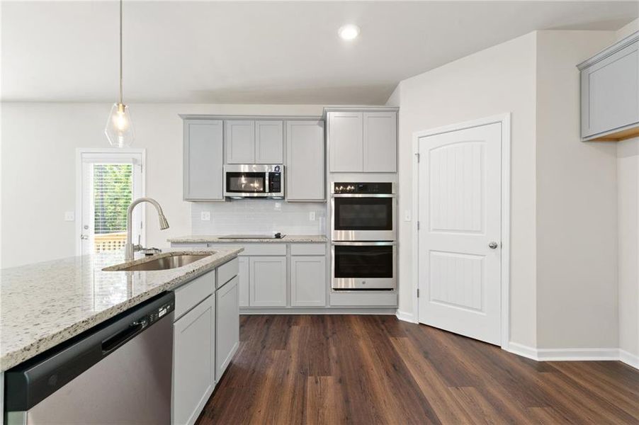 Furnished interior view inside a new home in The Woodlands Preserve, Jackson (Image 10).
