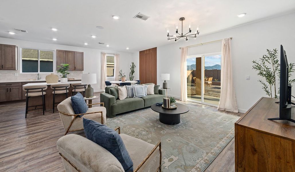 Representative furnished interior of a home built from the Mariposa - C40M by D.R. Horton in Entrada Del Toro at Rancho Sahuarita, Sahuarita (Image 8).