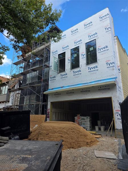 Front - construction progress photo as of Nov 2025