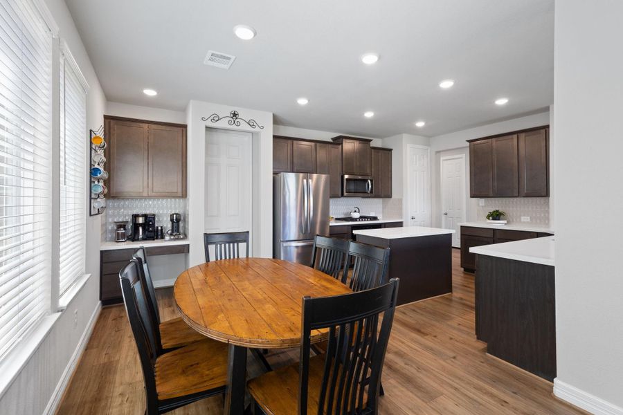 Plenty of space for dining.
