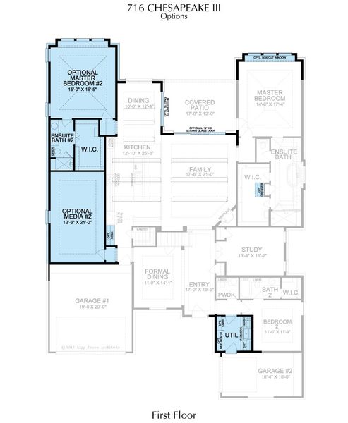 2D floor plan layout for the Chesapeake III by Landon Homes in Signature 74s, Frisco, TX (Image 19). 2D floor plan layout for the Chesapeake III by Landon Homes in Signature 74s, Frisco, TX (Image 19).