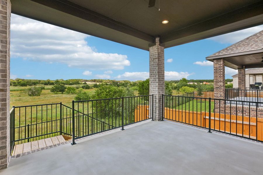 Exterior details and patio area of a home in 6 Creeks, Kyle (Image 4). Exterior details and patio area of a home in 6 Creeks, Kyle (Image 4).