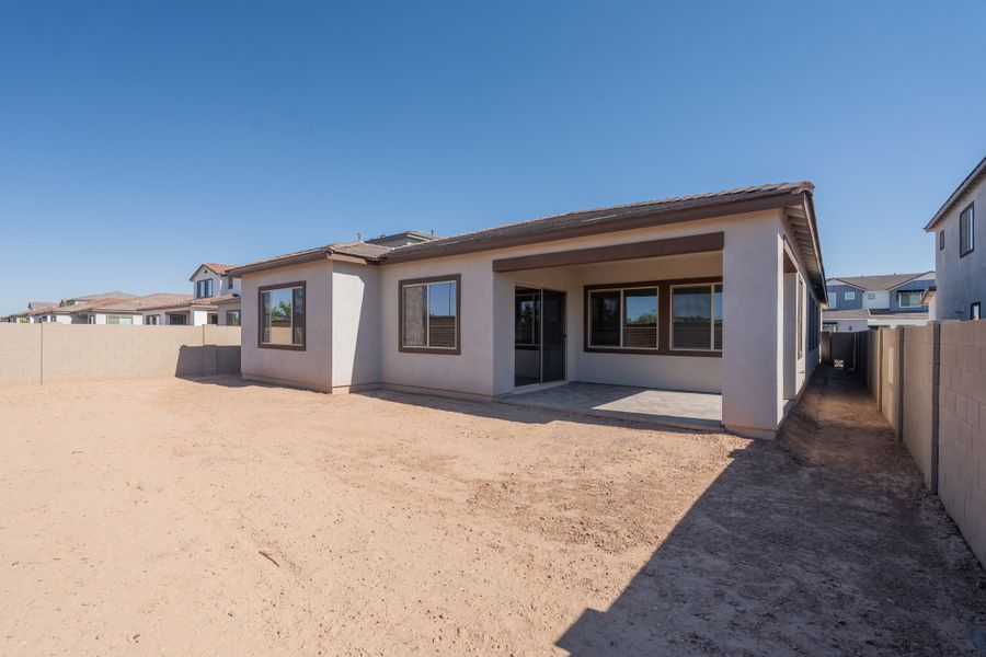 Exterior details and patio area of a home in Waterston Central, Gilbert (Image 3).