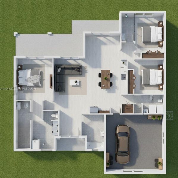 2D floor plan layout of this home in , North Port, FL (Image 4).