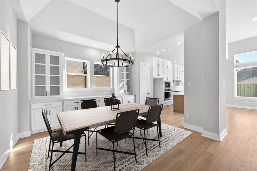 Furnished interior view inside a new home in Pecan Square - Gardens, Northlake (Image 16). Furnished interior view inside a new home in Pecan Square - Gardens, Northlake (Image 16).