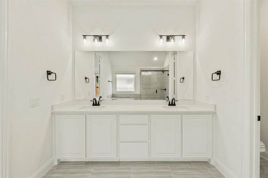 Furnished interior view inside a new home in Wildflower Ranch 60-65, Justin (Image 25). Furnished interior view inside a new home in Wildflower Ranch 60-65, Justin (Image 25).