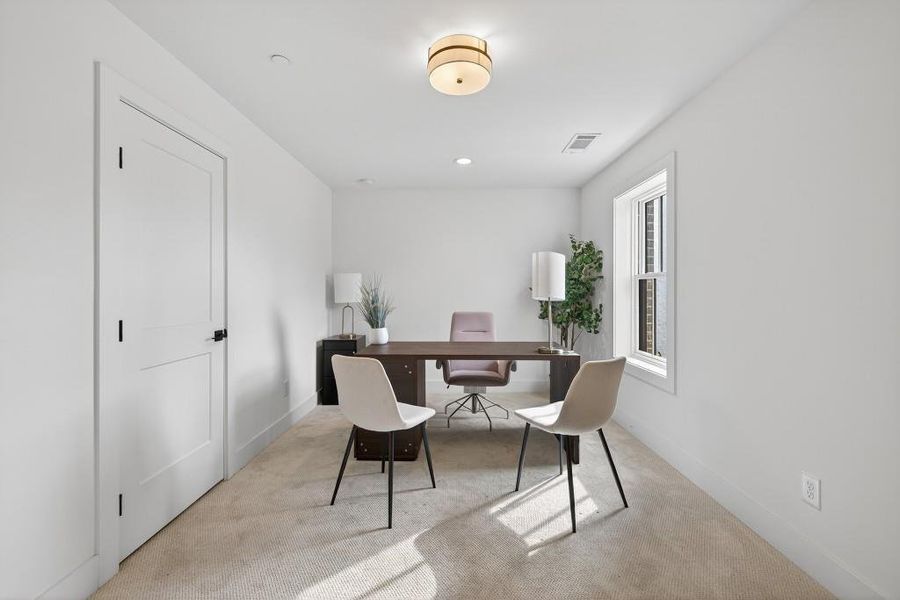 Furnished interior view inside a new home in Skyview On Broad, Sugar Hill (Image 57). Furnished interior view inside a new home in Skyview On Broad, Sugar Hill (Image 57).