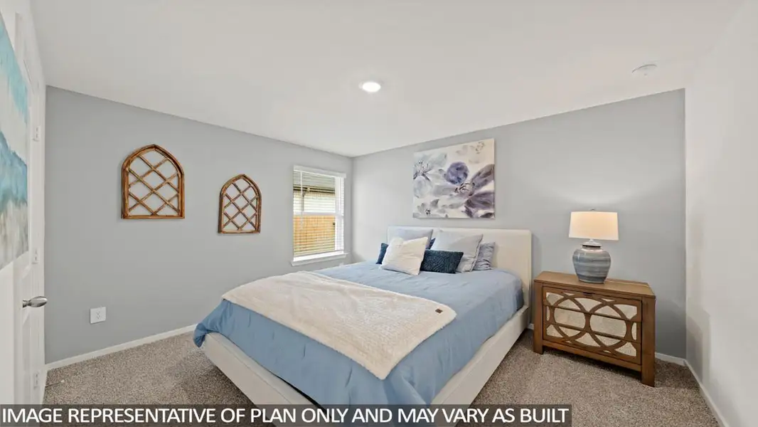 Furnished interior view inside a new home in Harrington Trails at The Canopies, Splendora (Image 4).