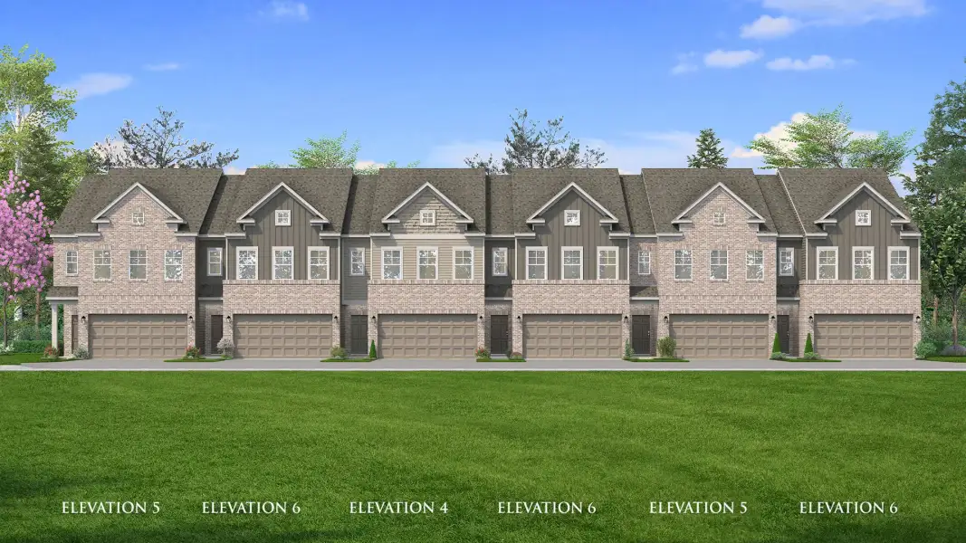 Representative exterior photo of a completed home built from the Luca by DRB Homes in McAvoy at Eagles Landing, Stockbridge, GA (Image 21).