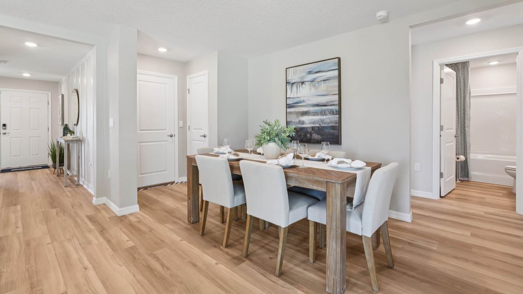 Furnished interior view inside a new home in Emerson Pointe, Ocala (Image 7).