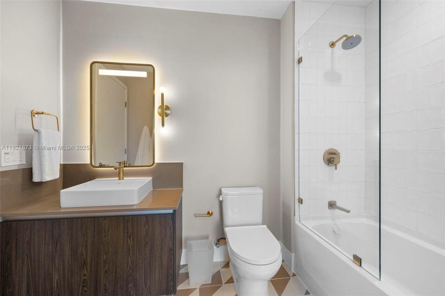 Furnished interior view inside a new home in , Miami (Image 9).