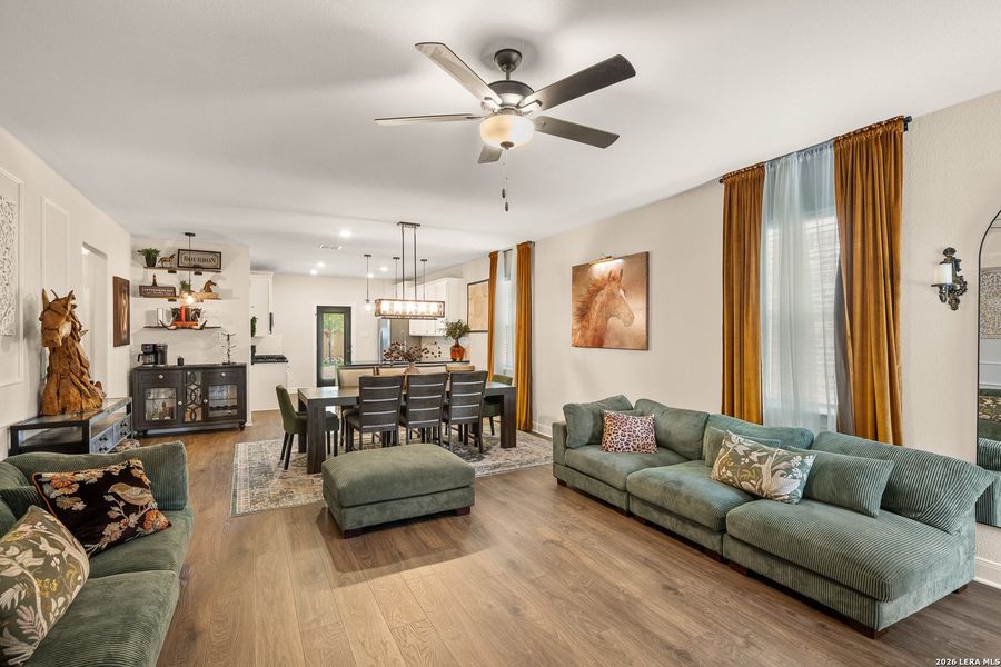 Furnished interior view inside a new home in Hightop Ridge, Converse (Image 28).