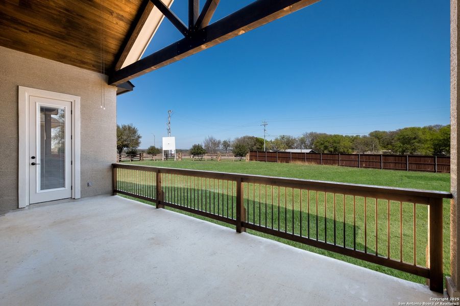 Exterior details and patio area of a home in Harvest Hills, Marion (Image 3).
