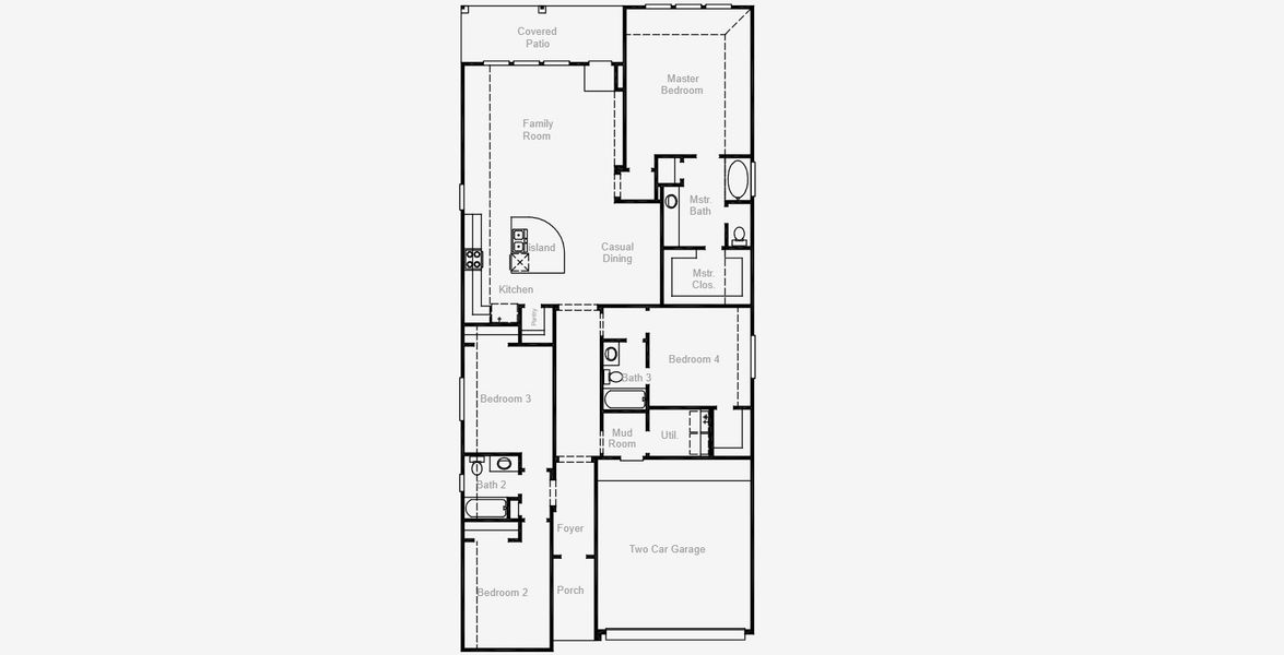 2D floor plan layout for the Carmine (1975-HV-35) by Coventry Homes in The Trails, New Caney, TX (Image 5). 2D floor plan layout for the Carmine (1975-HV-35) by Coventry Homes in The Trails, New Caney, TX (Image 5).