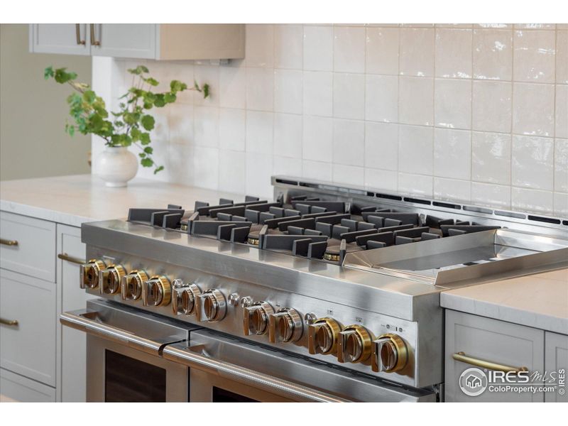 Beautiful gourmet range ready for you to cook your next big holiday meal!