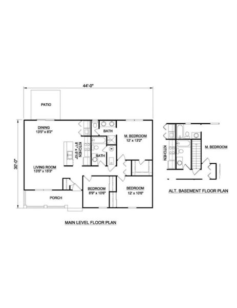2D floor plan layout of this home in , Orangeburg, SC (Image 3).