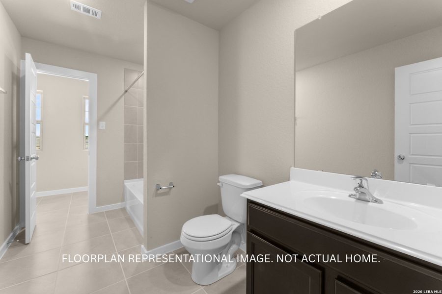 Furnished interior view inside a new home in Park Place, New Braunfels (Image 8).