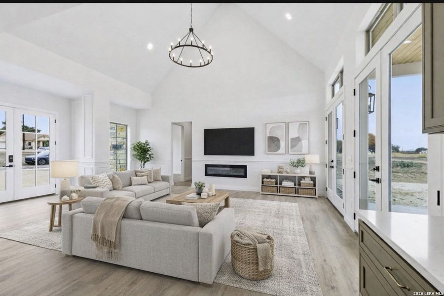 Furnished interior view inside a new home in , Bandera (Image 11).