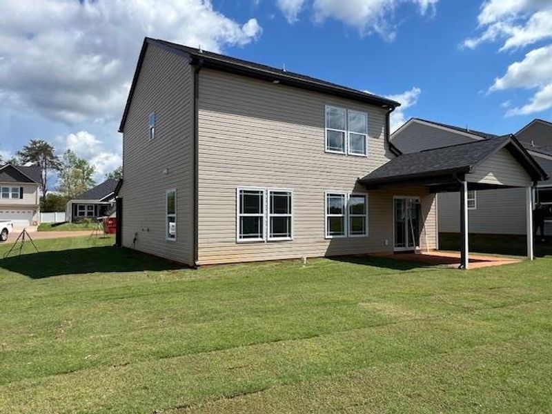 Front exterior of a new home in Cleveland Meadows, Spartanburg, SC, highlighting curb appeal (Image 2).