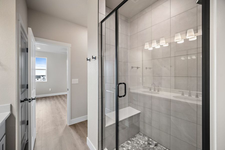 Furnished interior view inside a new home in Trails at Aspen Ridge-3, Colorado Springs (Image 16).