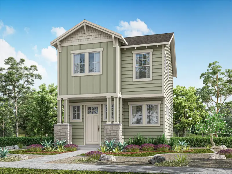 Craftsman inspired home with board and batten siding Craftsman inspired home with board and batten siding