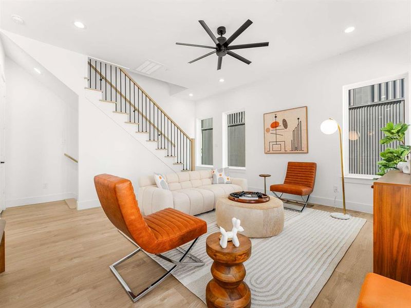 Furnished interior view inside a new home in , Dallas (Image 7).