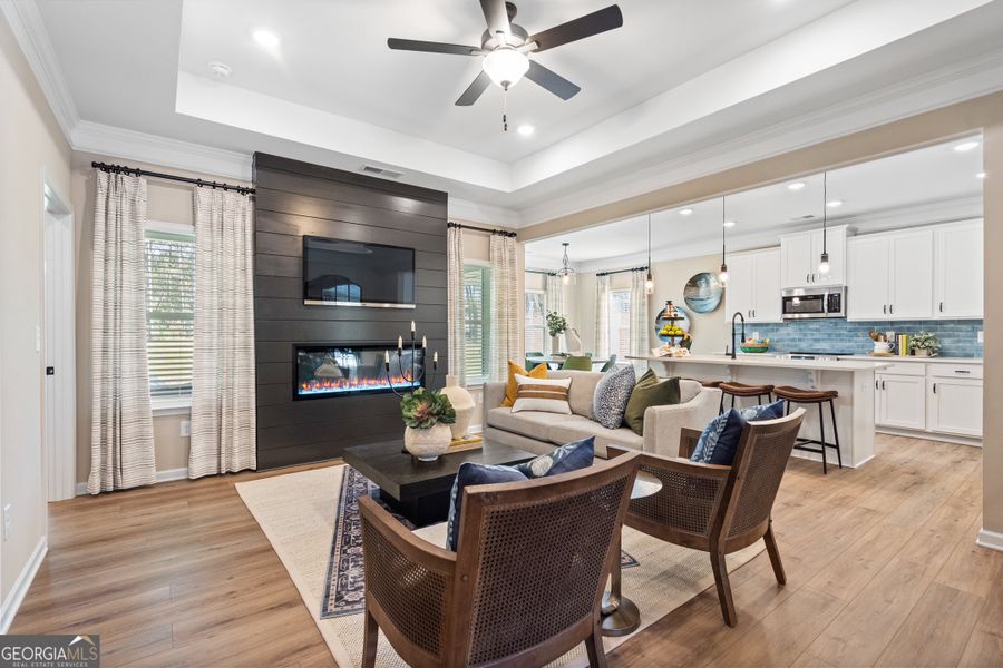 Furnished interior view inside a new home in Maddox Station, Eatonton (Image 12).