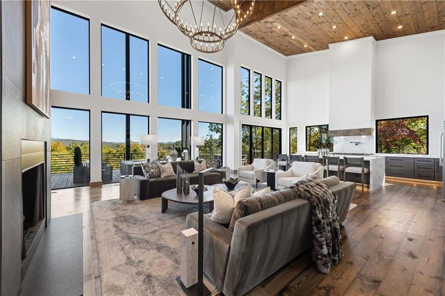 Furnished interior view inside a new home in , Blue Ridge (Image 42). Furnished interior view inside a new home in , Blue Ridge (Image 42).