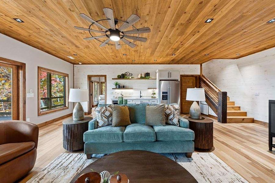 Furnished interior view inside a new home in , Cherry Log (Image 6).