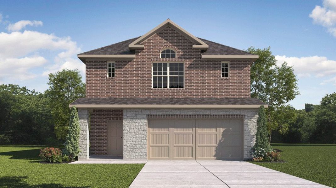Representative exterior photo of a completed home built from the Republic by D.R. Horton in Bel Air Village, Sherman, TX (Image 2). Representative exterior photo of a completed home built from the Republic by D.R. Horton in Bel Air Village, Sherman, TX (Image 2).