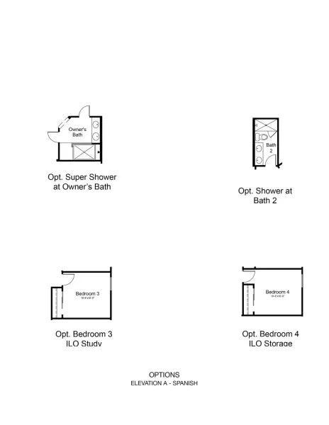 2D floor plan layout of this home in Estrella, Goodyear, AZ (Image 4).
