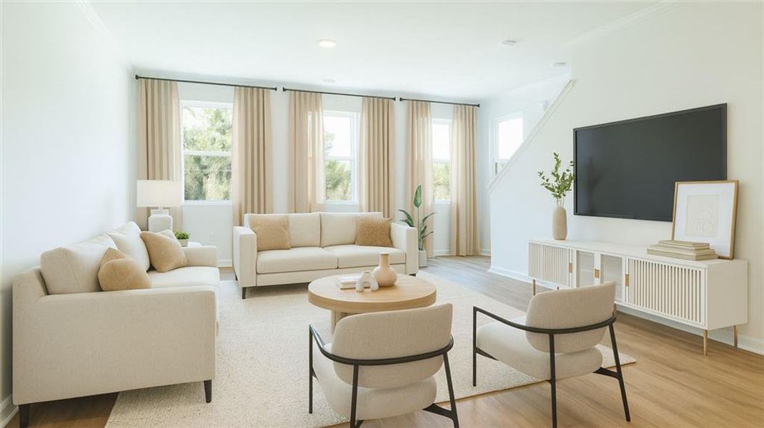 Furnished interior view inside a new home in Benteen Reserve, Atlanta (Image 8).