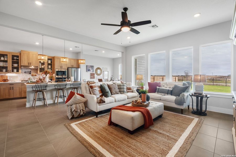 Furnished interior view inside a new home in , New Braunfels (Image 8).
