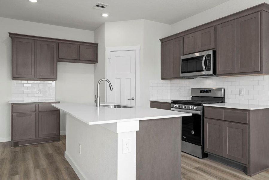 Furnished interior view inside a new home in West Canyon Trails, Belton (Image 5). Furnished interior view inside a new home in West Canyon Trails, Belton (Image 5).