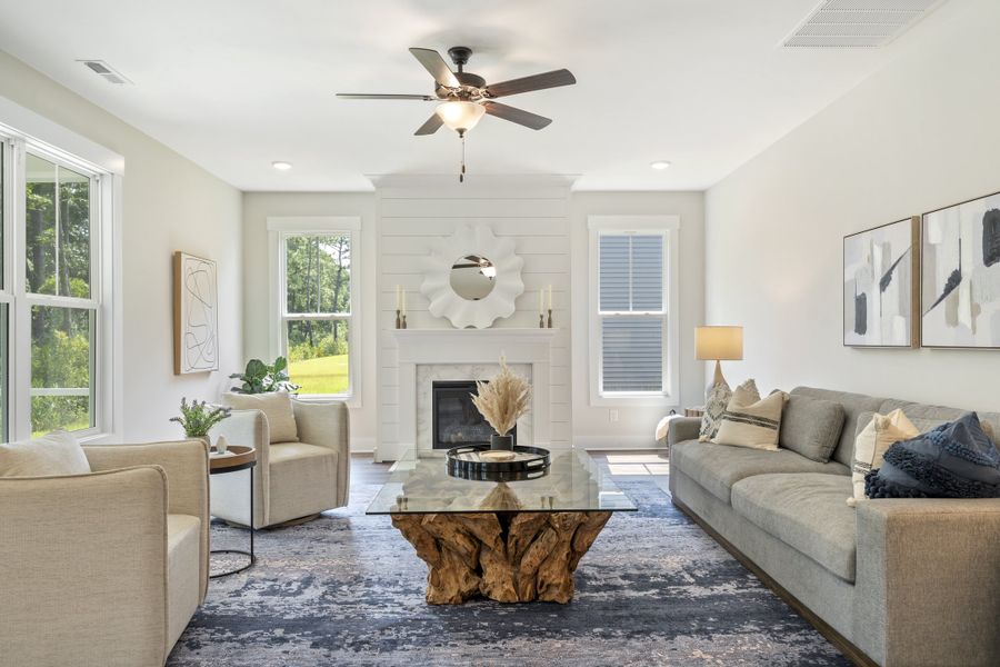 Furnished interior view inside a new home in River Tide Farms, Bolivia (Image 9).
