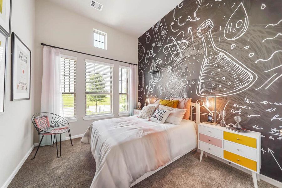 Furnished interior view inside a new home in The Trails, New Caney (Image 10).