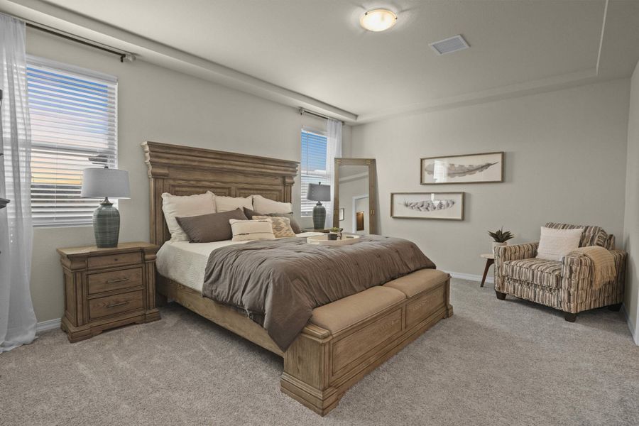 Representative furnished interior of a home built from the Red Yucca by View Homes in Campo Del Sol, El Paso (Image 8). Representative furnished interior of a home built from the Red Yucca by View Homes in Campo Del Sol, El Paso (Image 8).